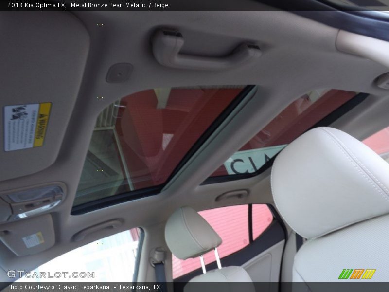 Metal Bronze Pearl Metallic / Beige 2013 Kia Optima EX