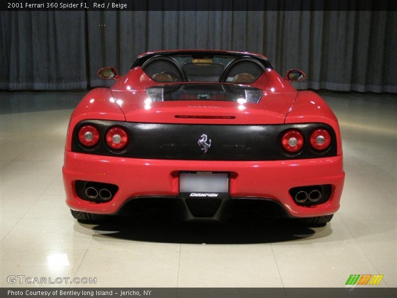 Red / Beige 2001 Ferrari 360 Spider F1