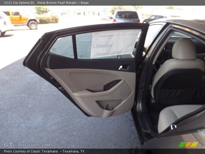 Metal Bronze Pearl Metallic / Beige 2013 Kia Optima EX