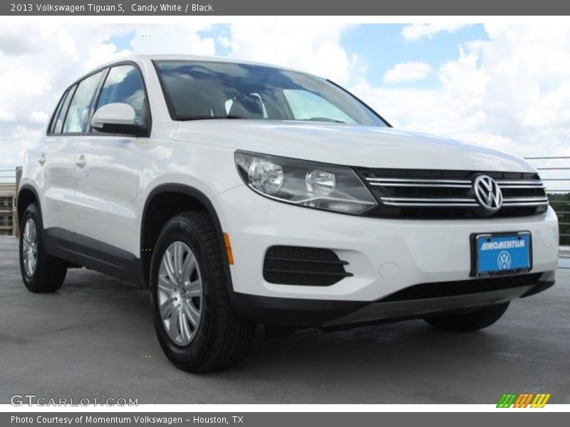 Candy White / Black 2013 Volkswagen Tiguan S