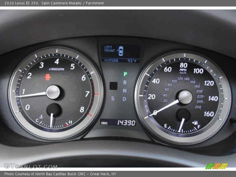 Satin Cashmere Metallic / Parchment 2010 Lexus ES 350