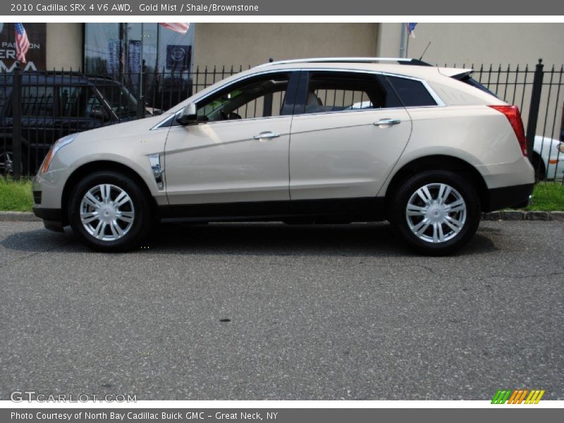 Gold Mist / Shale/Brownstone 2010 Cadillac SRX 4 V6 AWD