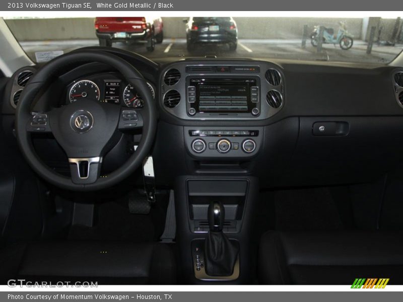 White Gold Metallic / Black 2013 Volkswagen Tiguan SE