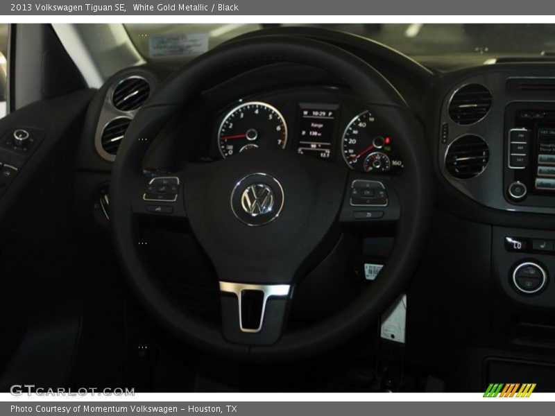 White Gold Metallic / Black 2013 Volkswagen Tiguan SE