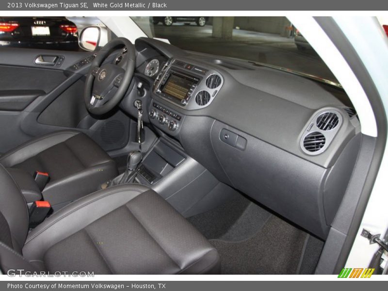 White Gold Metallic / Black 2013 Volkswagen Tiguan SE