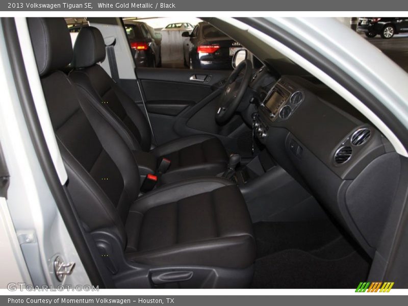 White Gold Metallic / Black 2013 Volkswagen Tiguan SE