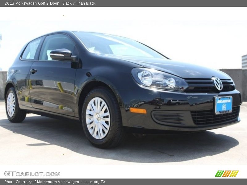 Black / Titan Black 2013 Volkswagen Golf 2 Door