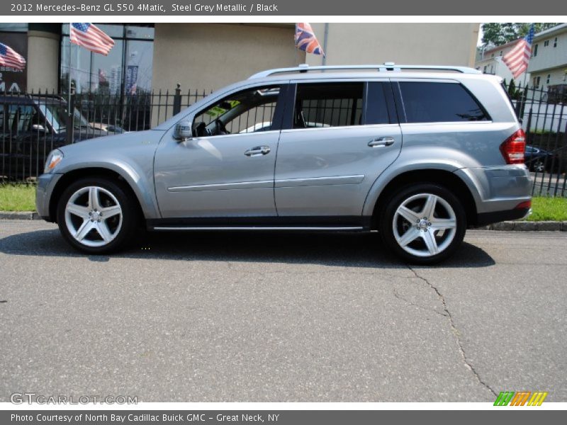 Steel Grey Metallic / Black 2012 Mercedes-Benz GL 550 4Matic