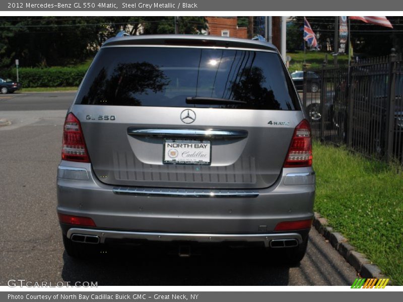 Steel Grey Metallic / Black 2012 Mercedes-Benz GL 550 4Matic