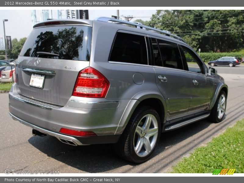 Steel Grey Metallic / Black 2012 Mercedes-Benz GL 550 4Matic