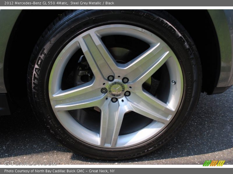 Steel Grey Metallic / Black 2012 Mercedes-Benz GL 550 4Matic