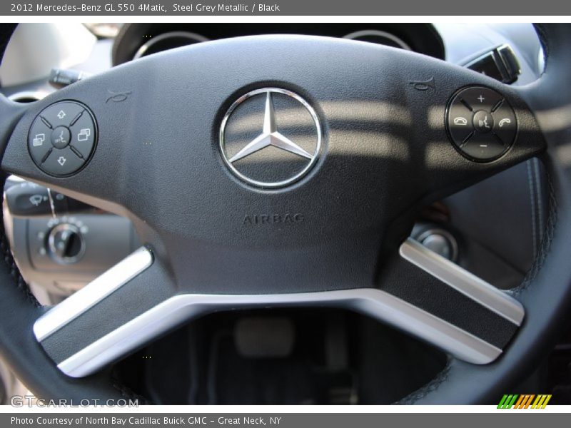 Steel Grey Metallic / Black 2012 Mercedes-Benz GL 550 4Matic