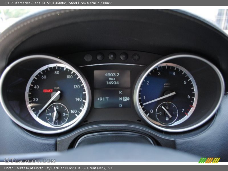Steel Grey Metallic / Black 2012 Mercedes-Benz GL 550 4Matic