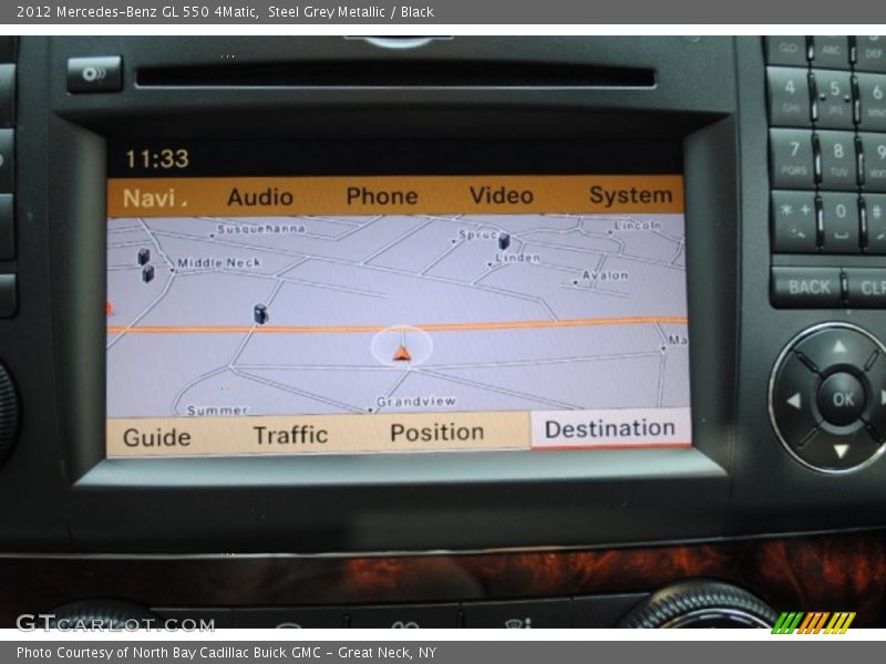 Steel Grey Metallic / Black 2012 Mercedes-Benz GL 550 4Matic