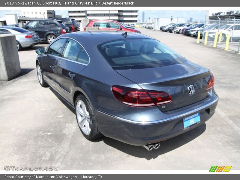 Island Gray Metallic / Desert Beige/Black 2013 Volkswagen CC Sport Plus