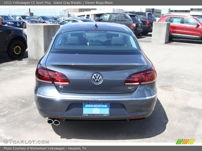 Island Gray Metallic / Desert Beige/Black 2013 Volkswagen CC Sport Plus