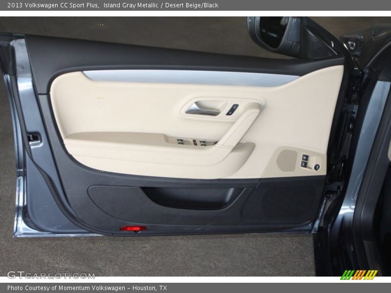 Island Gray Metallic / Desert Beige/Black 2013 Volkswagen CC Sport Plus