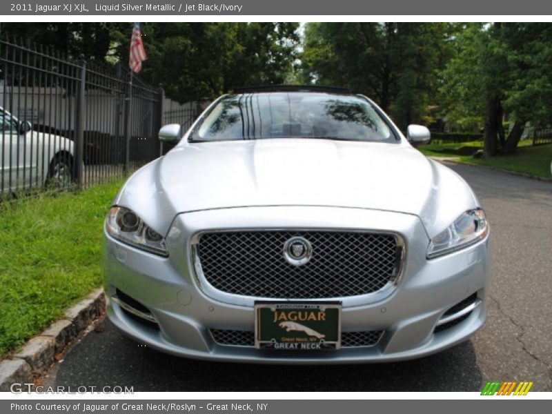 Liquid Silver Metallic / Jet Black/Ivory 2011 Jaguar XJ XJL