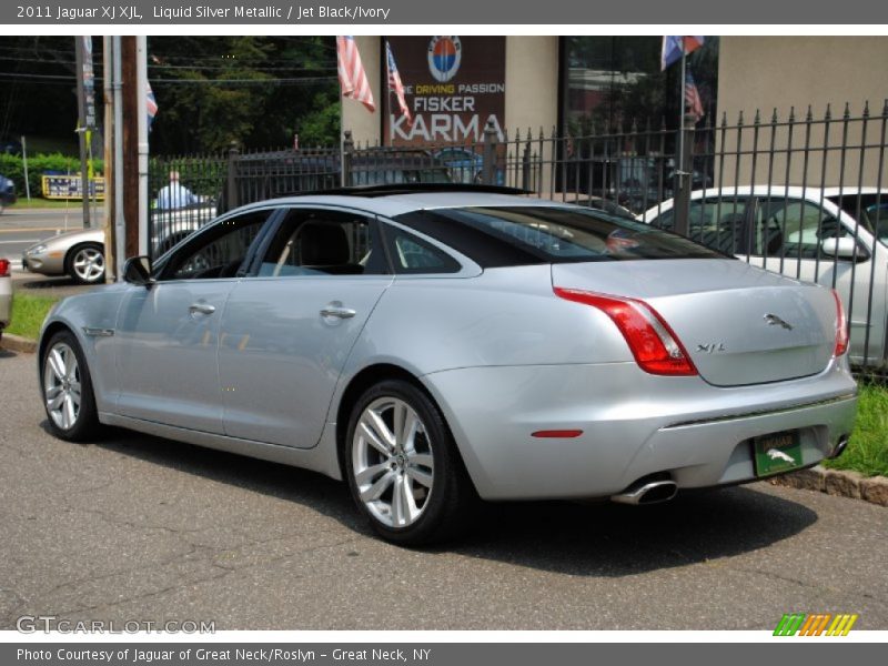Liquid Silver Metallic / Jet Black/Ivory 2011 Jaguar XJ XJL