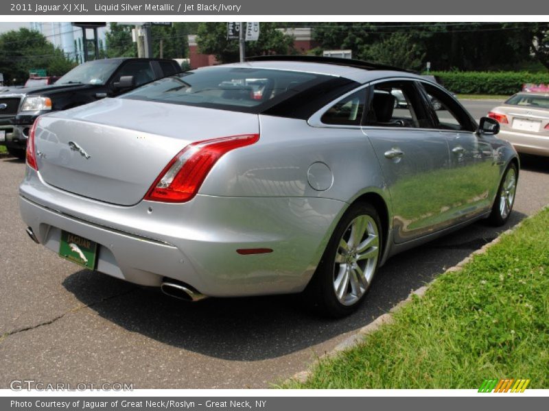 Liquid Silver Metallic / Jet Black/Ivory 2011 Jaguar XJ XJL
