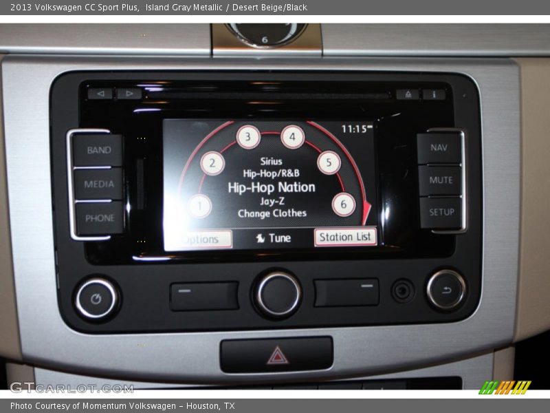 Island Gray Metallic / Desert Beige/Black 2013 Volkswagen CC Sport Plus