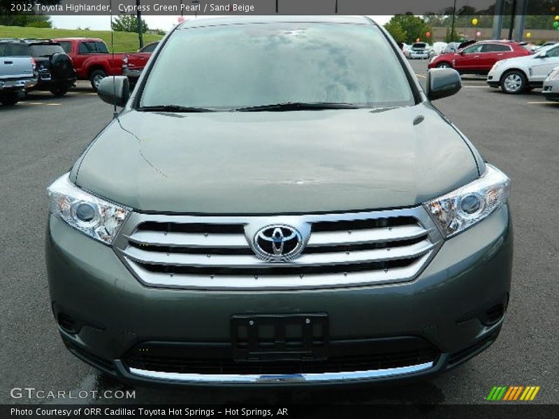 Cypress Green Pearl / Sand Beige 2012 Toyota Highlander