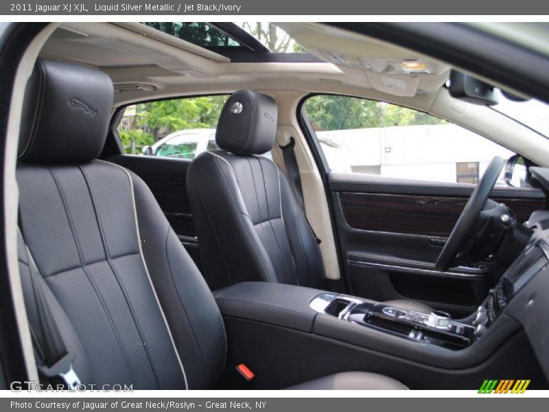 Liquid Silver Metallic / Jet Black/Ivory 2011 Jaguar XJ XJL