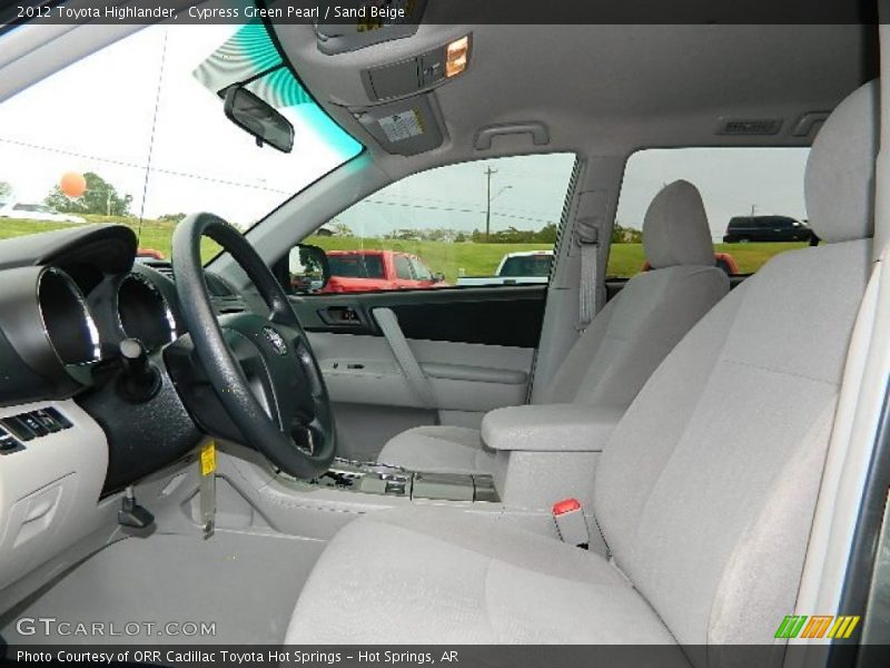 Cypress Green Pearl / Sand Beige 2012 Toyota Highlander