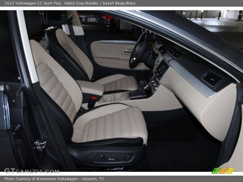 Island Gray Metallic / Desert Beige/Black 2013 Volkswagen CC Sport Plus