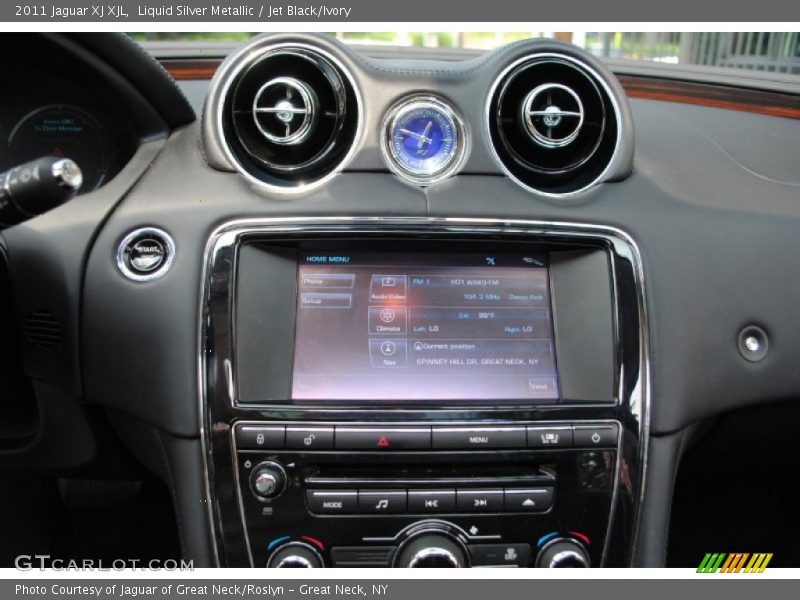 Liquid Silver Metallic / Jet Black/Ivory 2011 Jaguar XJ XJL