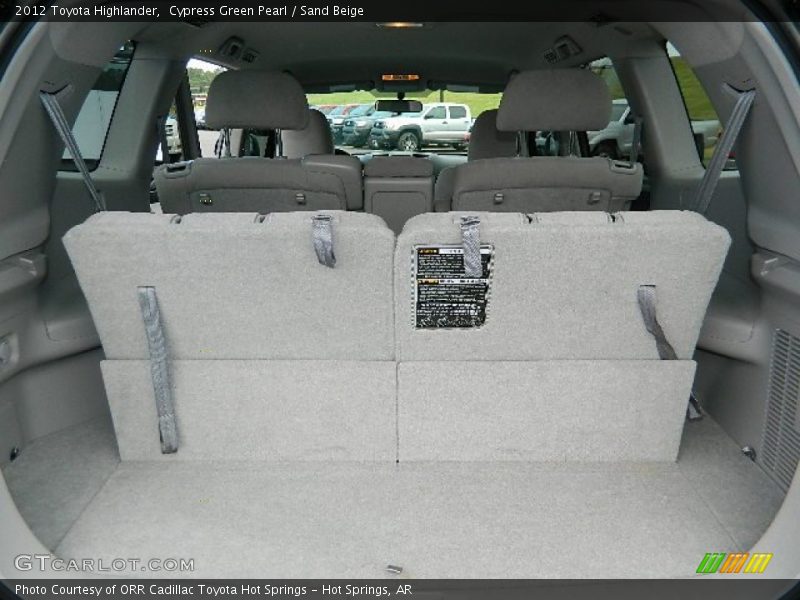 Cypress Green Pearl / Sand Beige 2012 Toyota Highlander