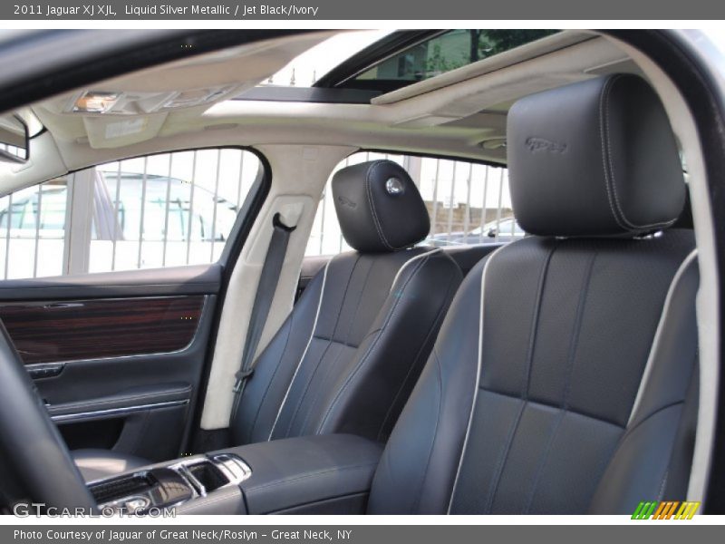 Liquid Silver Metallic / Jet Black/Ivory 2011 Jaguar XJ XJL