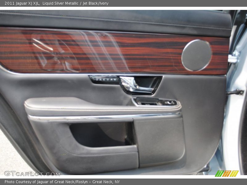 Liquid Silver Metallic / Jet Black/Ivory 2011 Jaguar XJ XJL