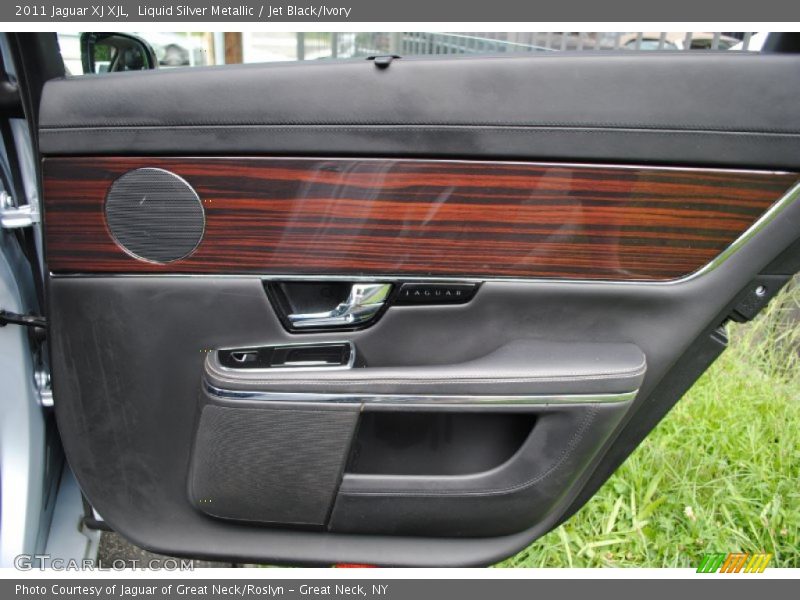 Liquid Silver Metallic / Jet Black/Ivory 2011 Jaguar XJ XJL