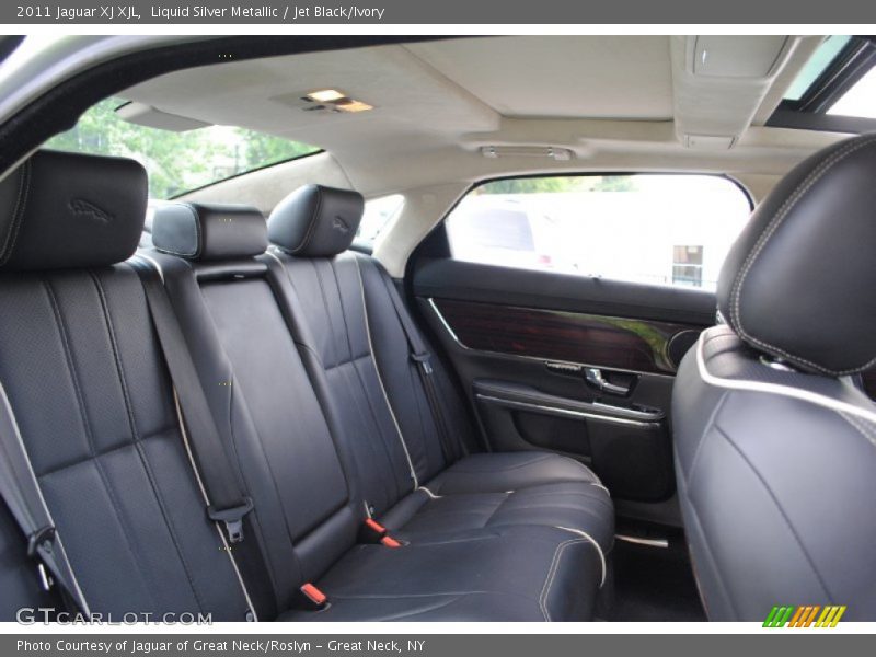 Liquid Silver Metallic / Jet Black/Ivory 2011 Jaguar XJ XJL