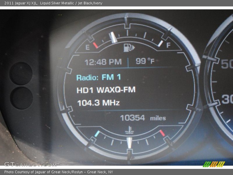 Liquid Silver Metallic / Jet Black/Ivory 2011 Jaguar XJ XJL