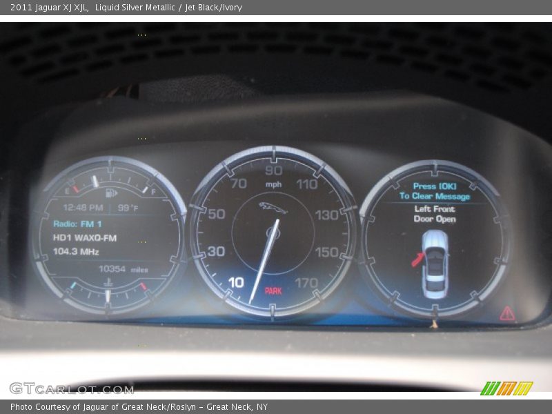 Liquid Silver Metallic / Jet Black/Ivory 2011 Jaguar XJ XJL