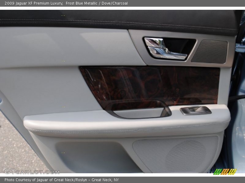 Frost Blue Metallic / Dove/Charcoal 2009 Jaguar XF Premium Luxury