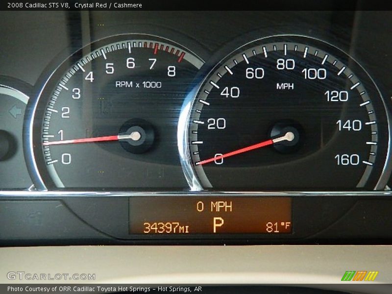 Crystal Red / Cashmere 2008 Cadillac STS V8