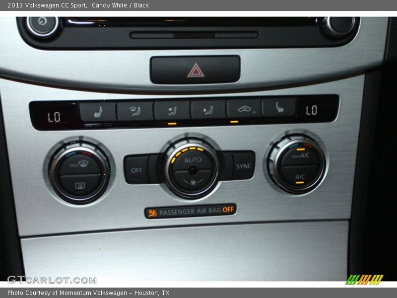 Candy White / Black 2013 Volkswagen CC Sport