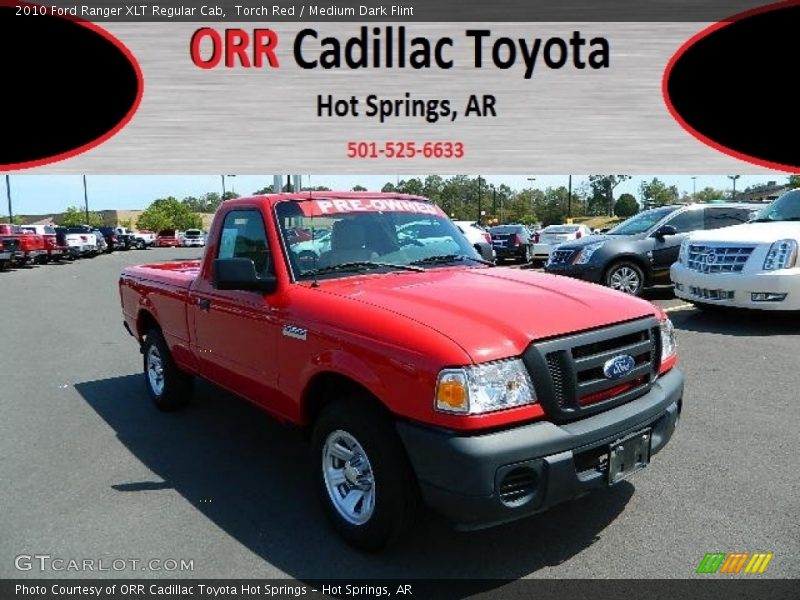 Torch Red / Medium Dark Flint 2010 Ford Ranger XLT Regular Cab