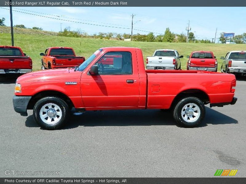 Torch Red / Medium Dark Flint 2010 Ford Ranger XLT Regular Cab