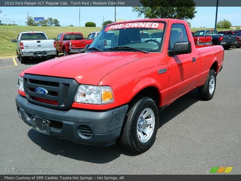 Torch Red / Medium Dark Flint 2010 Ford Ranger XLT Regular Cab