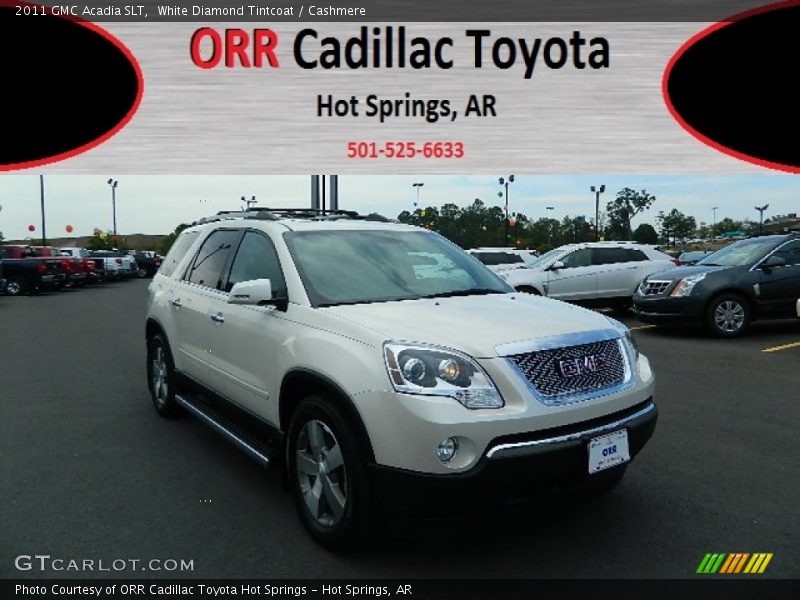 White Diamond Tintcoat / Cashmere 2011 GMC Acadia SLT
