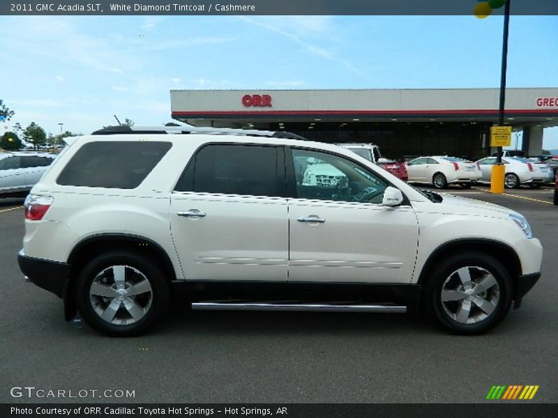 White Diamond Tintcoat / Cashmere 2011 GMC Acadia SLT