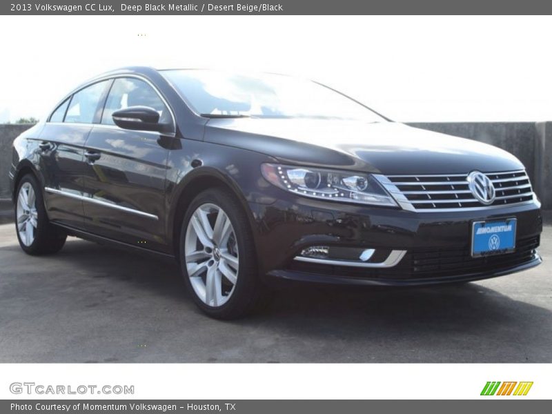 Deep Black Metallic / Desert Beige/Black 2013 Volkswagen CC Lux