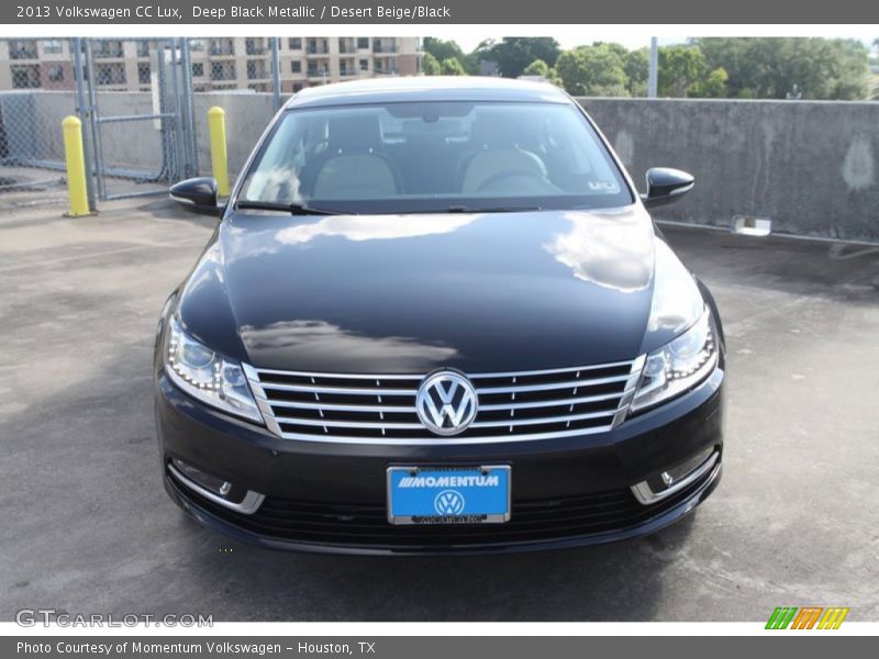 Deep Black Metallic / Desert Beige/Black 2013 Volkswagen CC Lux