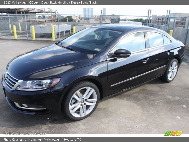 Deep Black Metallic / Desert Beige/Black 2013 Volkswagen CC Lux