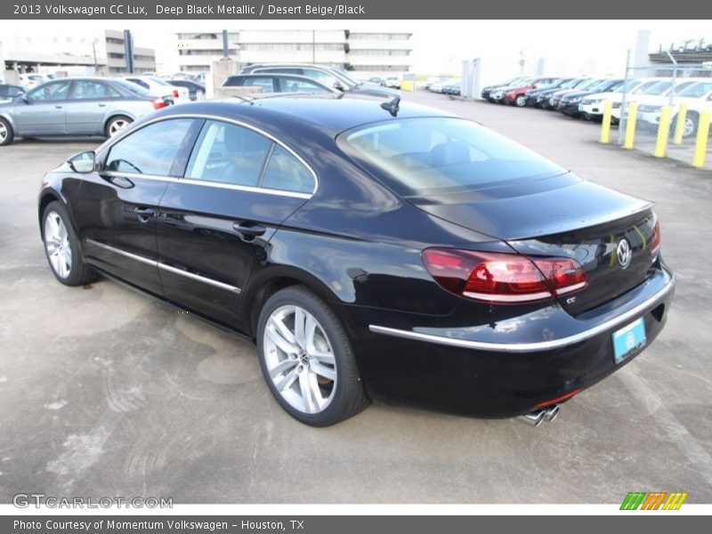 Deep Black Metallic / Desert Beige/Black 2013 Volkswagen CC Lux