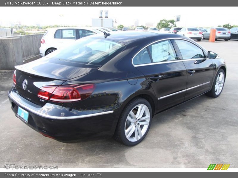 Deep Black Metallic / Desert Beige/Black 2013 Volkswagen CC Lux